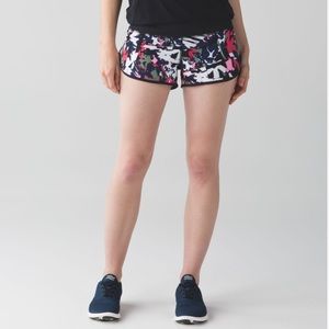 Lululemon Speed Short Pop Cut Boom Juice Multi Black Women’s Size 8